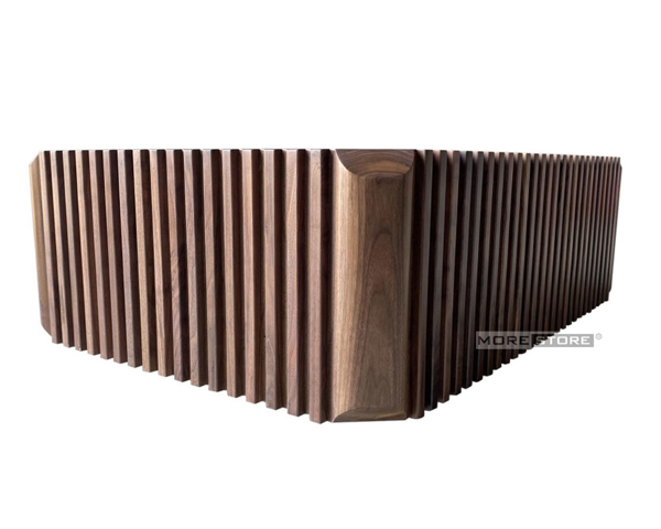 Ảnh của Bàn trà gỗ óc chó mặt đá siêu sang MHB-00005