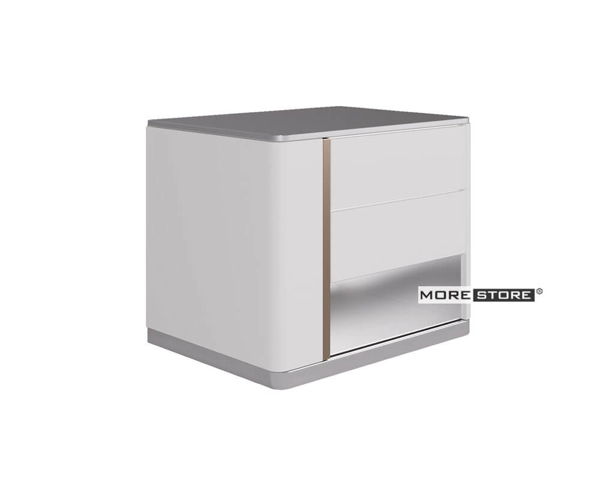 Ảnh của Mẫu tủ đầu giường đẹp màu trắng 2 ngăn kéo