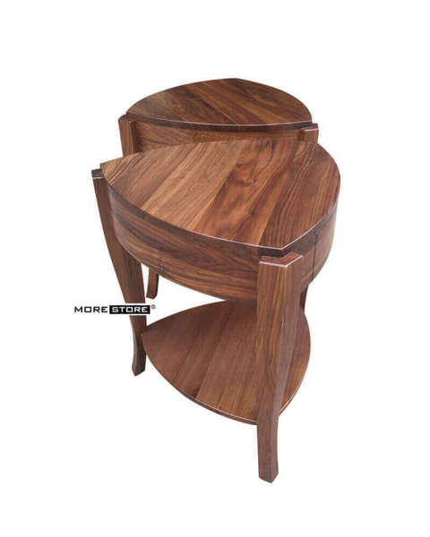 Ảnh của Ghế đôn trang trí gỗ óc chó cao cấp