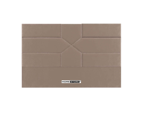 Ảnh của Đầu giường hiện đại bọc nỉ màu nâu ấn tượng