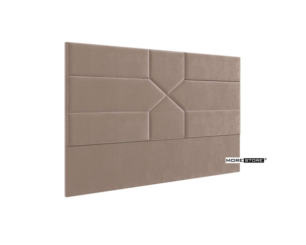 Ảnh của Đầu giường hiện đại bọc nỉ màu nâu ấn tượng