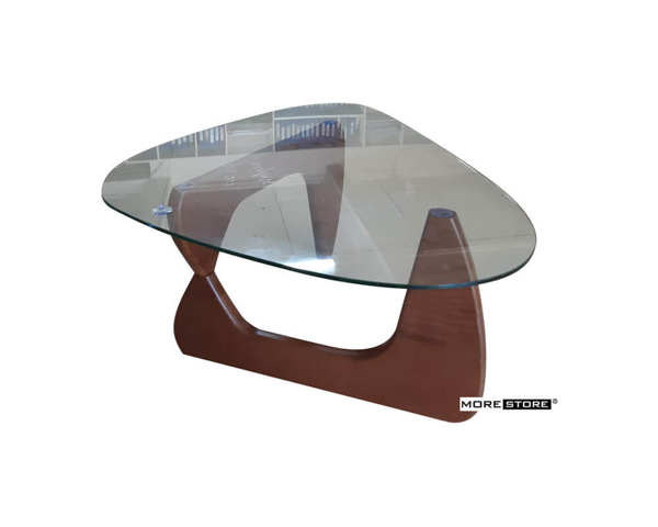 Ảnh của Mẫu bàn trà chân gỗ mặt kính hiện đại
