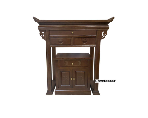 Ảnh của Mẫu tủ thờ gỗ tần bì cao cấp màu nâu sang trọng