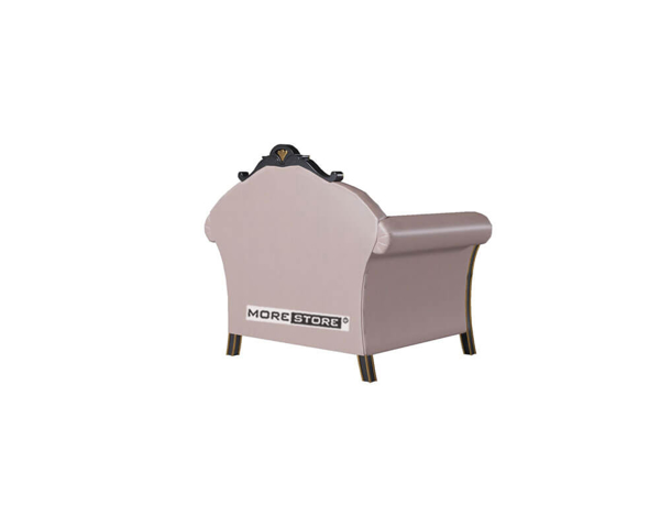 Ảnh của Ghế sofa đơn tân cổ điển bọc da nhập khẩu cao cấp