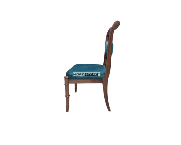 Ảnh của Ghế ăn gỗ óc chó đệm bọc nỉ